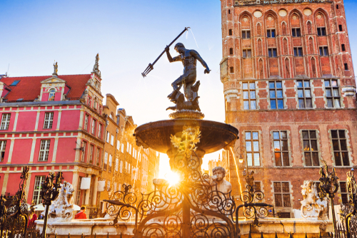 The Royal Route (Droga Królewska) - The Long Market (Długi Targ), Neptune's Fountain (Fontanna Neptuna)